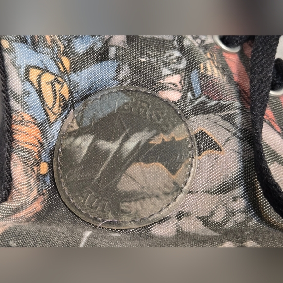 DC Comics BATMAN Converse HI Top Sneakers Sz 10 Mens Sz 12 Womens - Picture 7 of 14